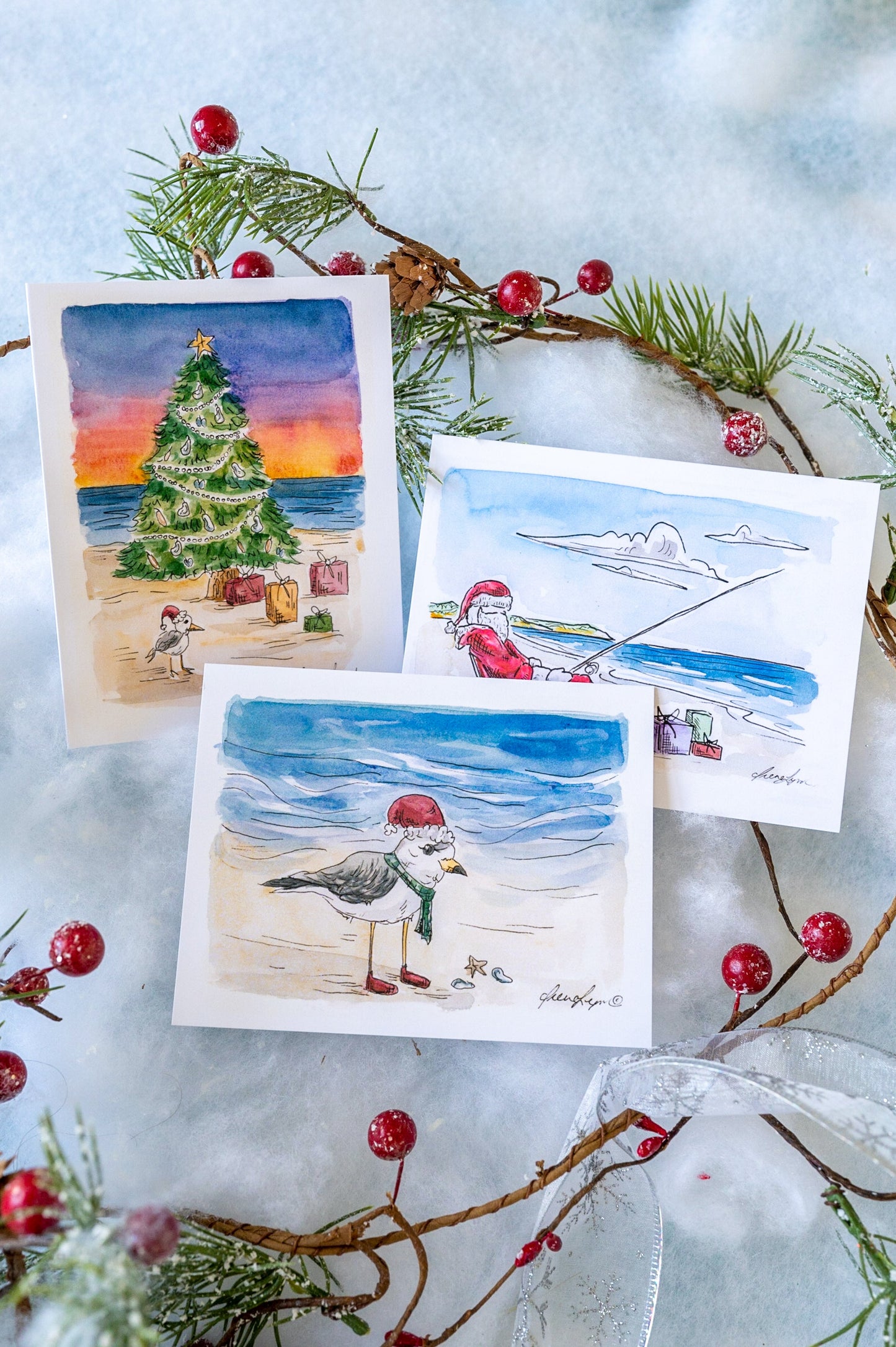 "Holidays on Cape Cod" Holiday Card Box Set - Wholesale